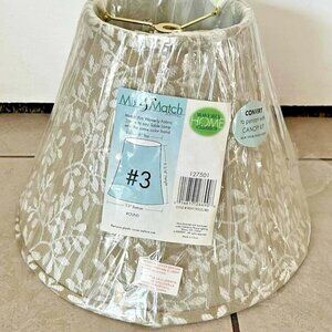 NOS Waverly Home Classics Lamp Shade #127501 - Leaves Pattern Olive Green